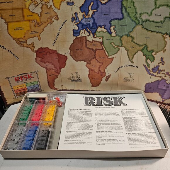 Vintage 1993 RISK Board Game The World Conquest Game Parker Brothers - Picture 4 of 15